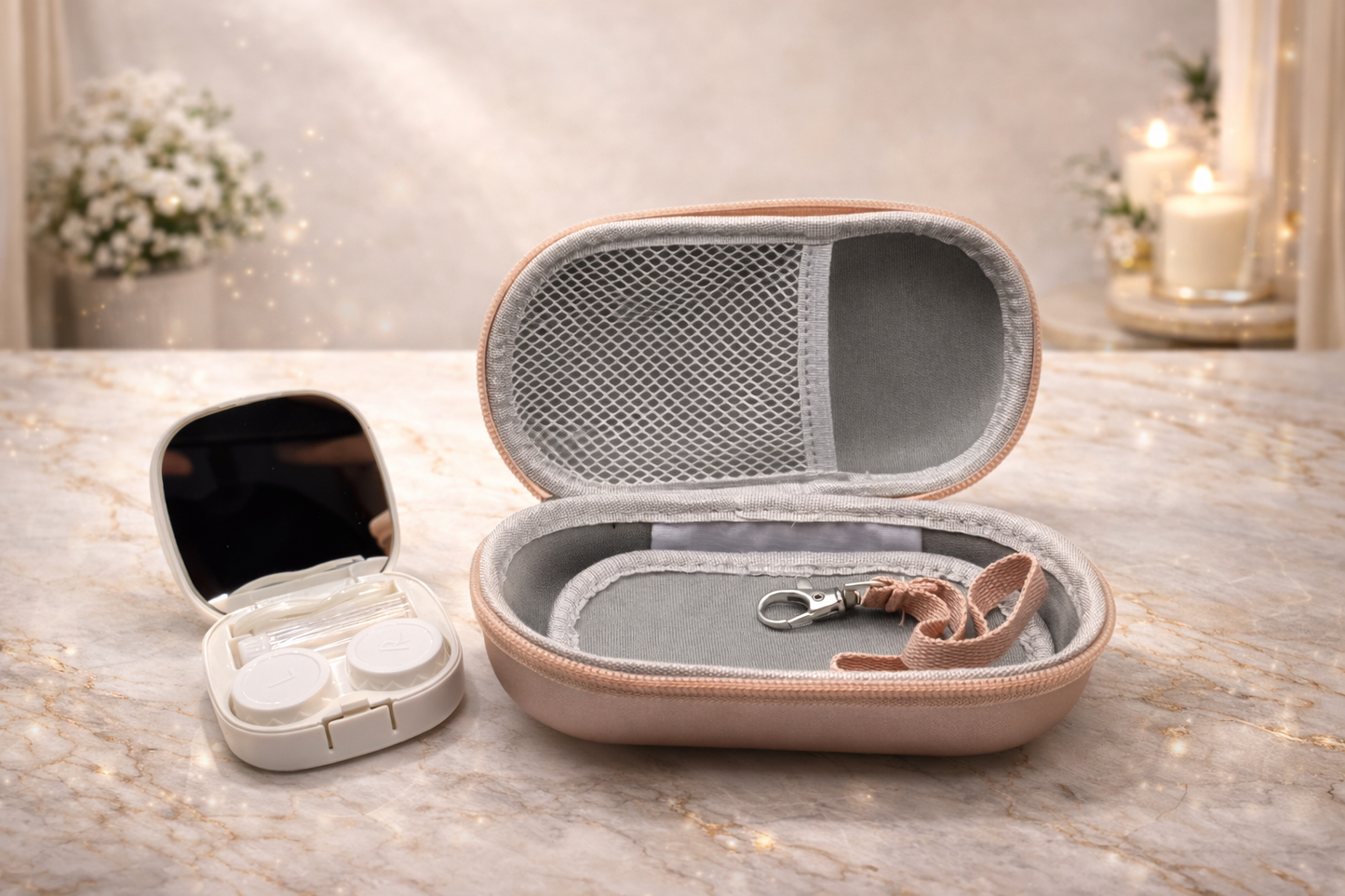 Estuche Protector De Lentes Y Lentes De Contacto