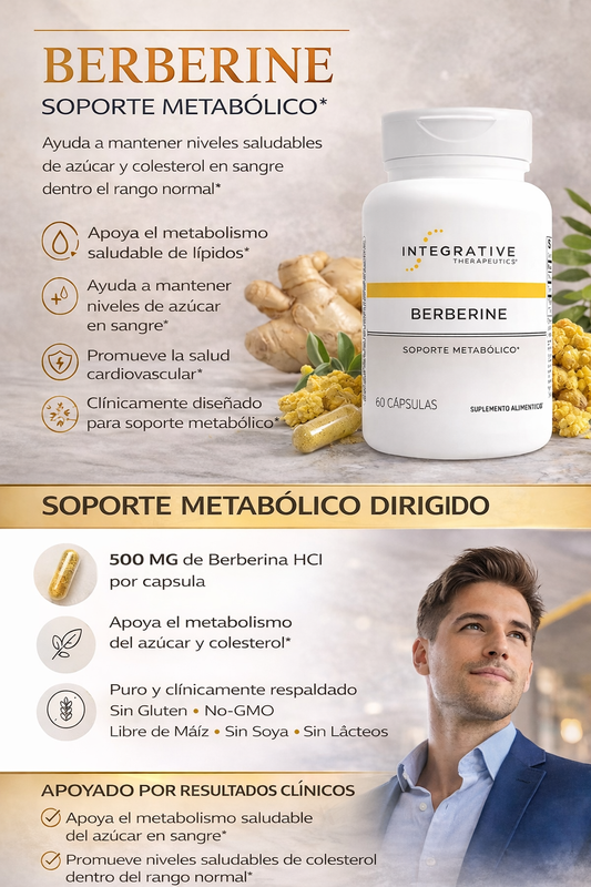 Berberina – Soporte Metabólico Avanzado